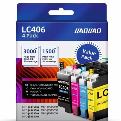 LC406 Ink Cartridge Replacement for Brother Printers